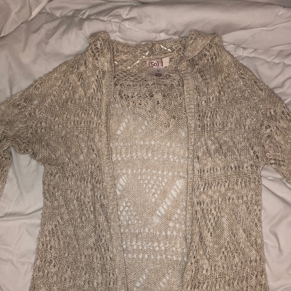 Tan/Cream Cardigan